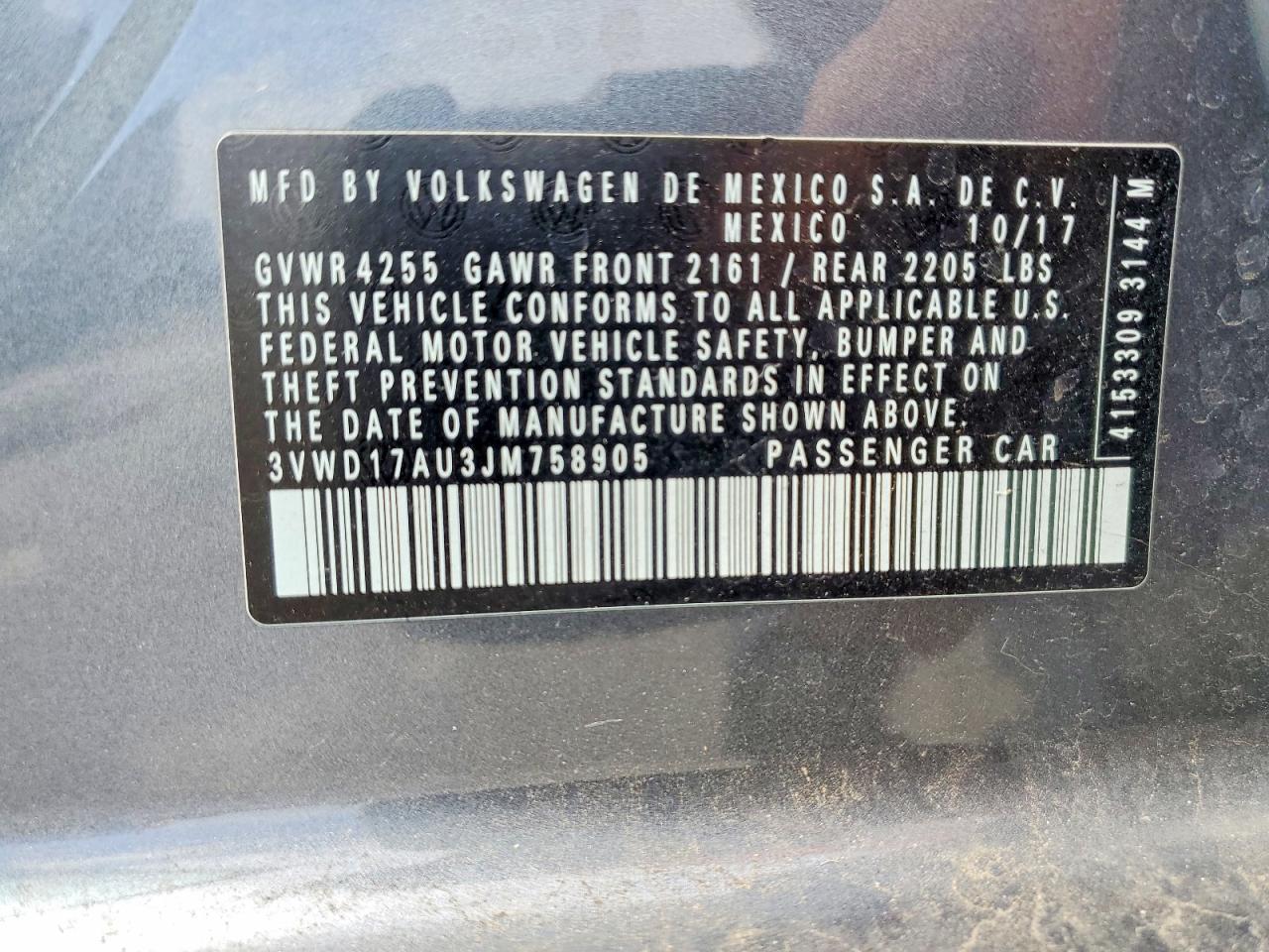 2018 Volkswagen Golf VIN 3VWD17AU3JM758905 photo 12