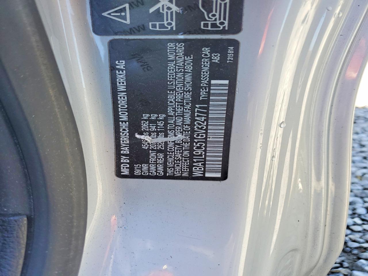 2016 BMW 2 series VIN WBA1L9C51GV324771 photo 12