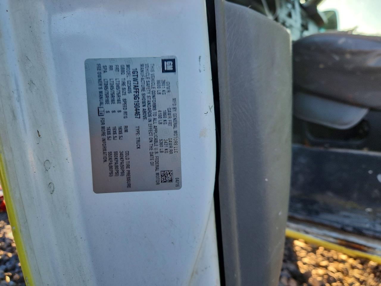 2016 GMC Savana VIN 1GTW7AFF3G1904467 photo 12