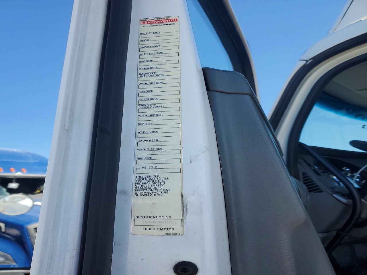 2014 KENWORTH All models VIN 1XKYA48X9EJ403201 photo 10