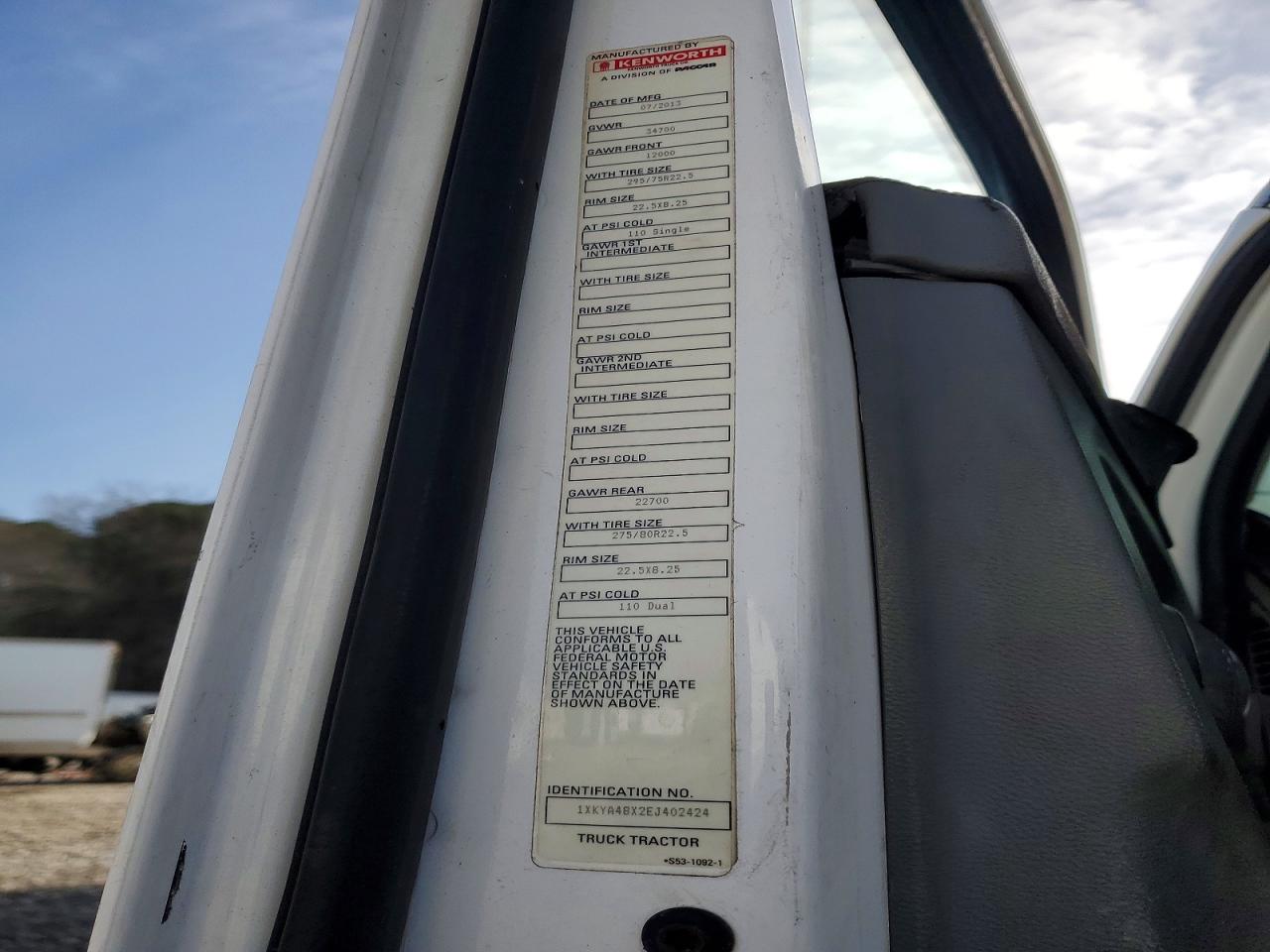 2014 KENWORTH All other VIN 1XKYA48X2EJ402424 photo 10