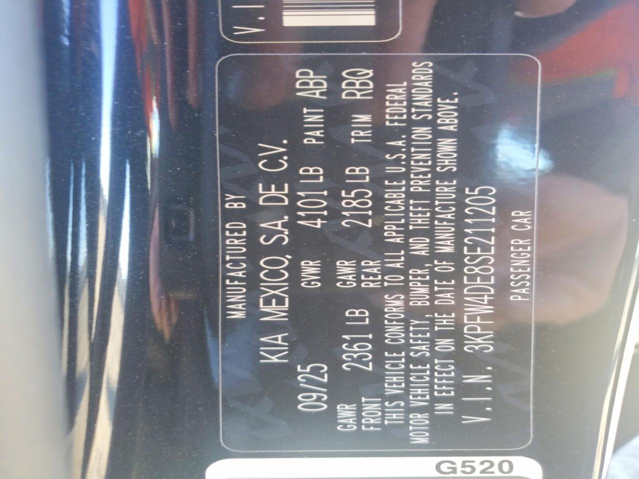 2025 Kia K4 gt line VIN 3KPFW4DE8SE211205 photo 12