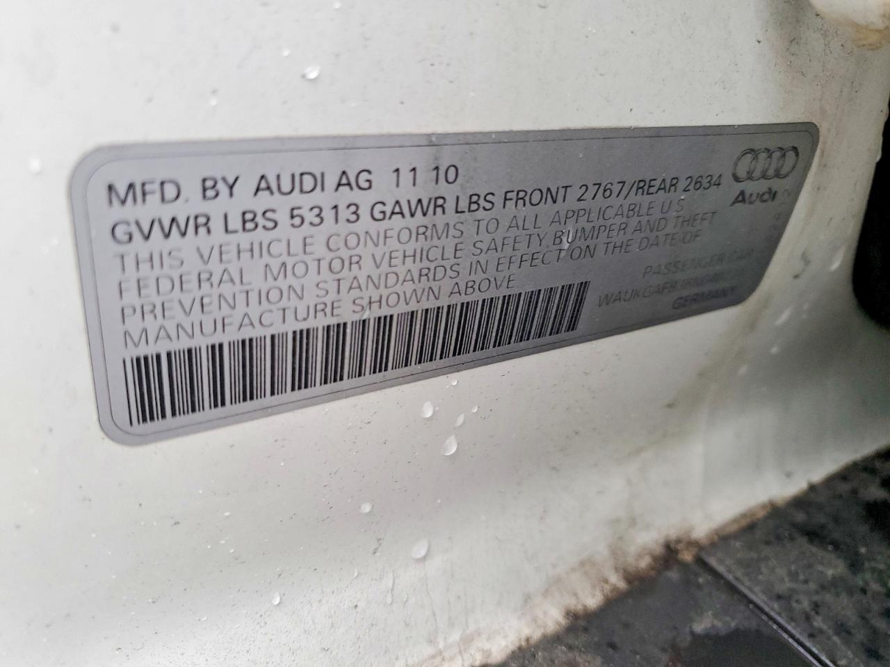 2011 Audi A6 VIN WAUKGAFB3BN040224 photo 12