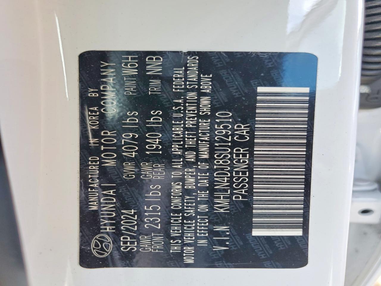 2025 Hyundai Elantra hybrid VIN KMHLN4DJ8SU129510 photo 12