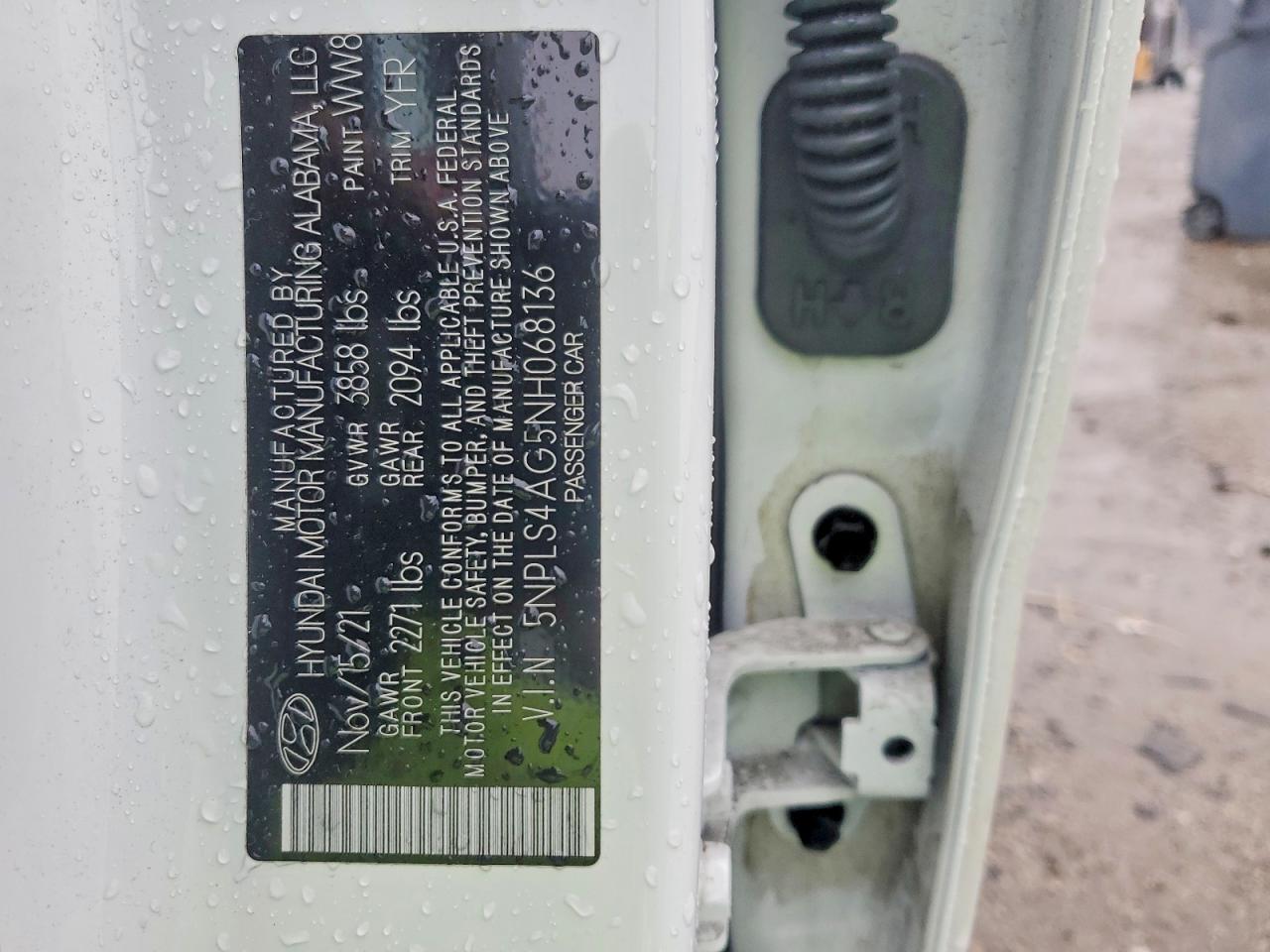 2022 Hyundai Elantra VIN 5NPLS4AG5NH068136 photo 12