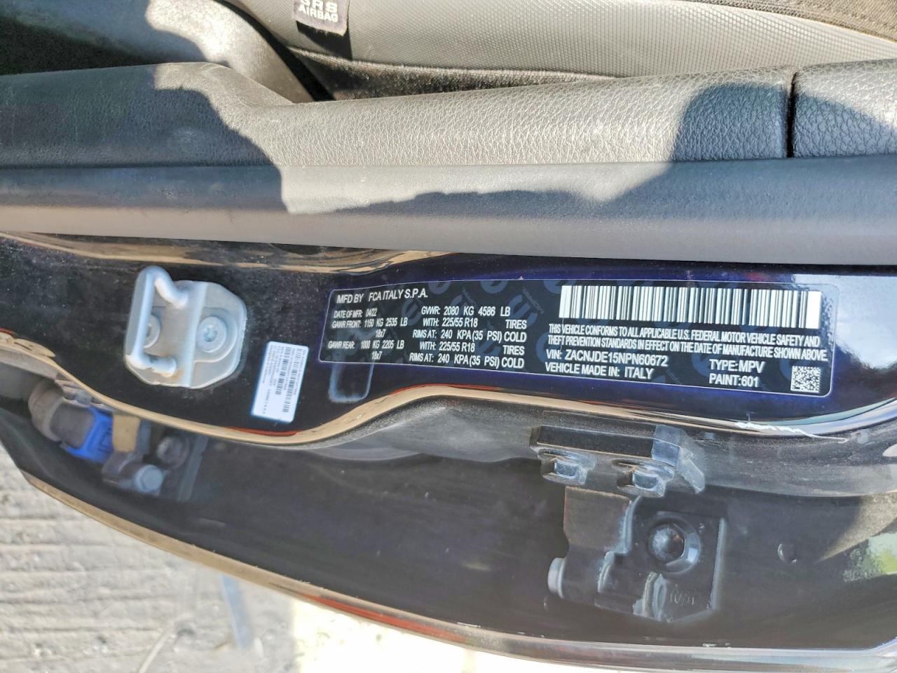 2022 Jeep Renegade VIN ZACNJDE15NPN60672 photo 12