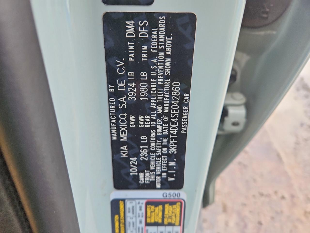 2025 Kia All other VIN 3KPFT4DE4SE042860 photo 12