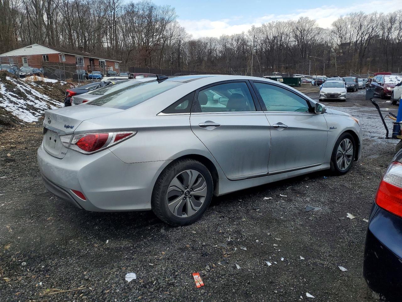 2014 Hyundai Sonata hybrid VIN KMHEC4A40EA110064 photo 3