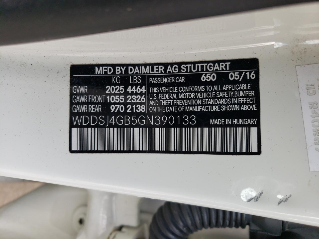 2016 MERCEDES-BENZ Cla-class VIN WDDSJ4GB5GN390133 photo 12