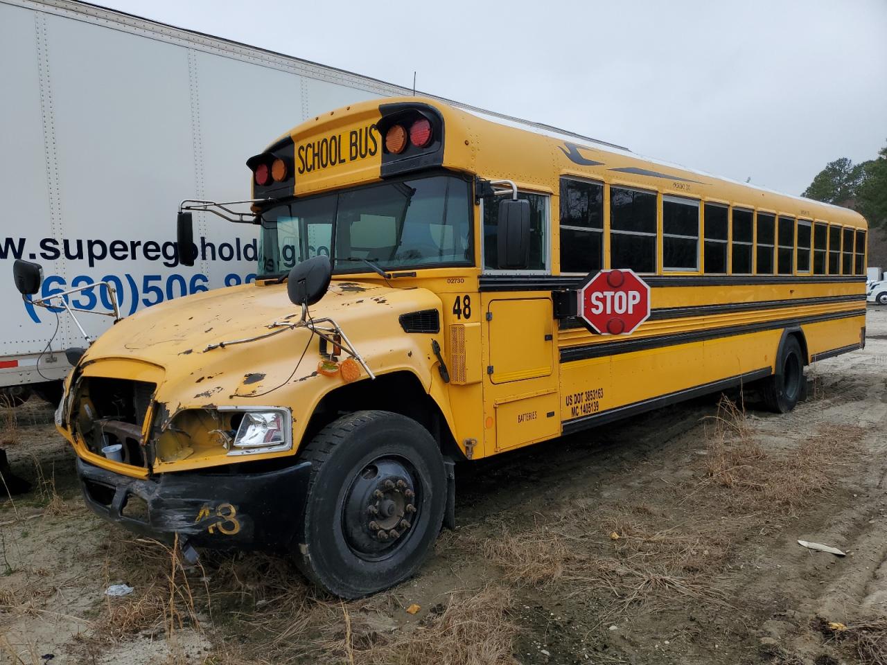 2014 BLUE School bus VIN 1BAKGCPA7EF302730 photo 2
