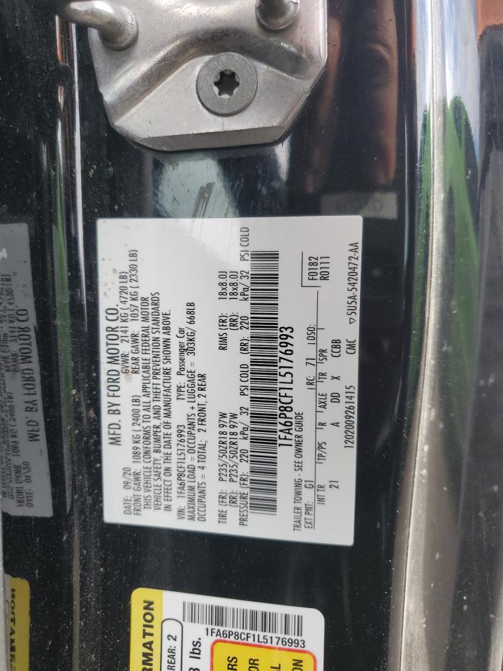 2020 FORD Mustang VIN 1FA6P8CF1L5176993 photo 12