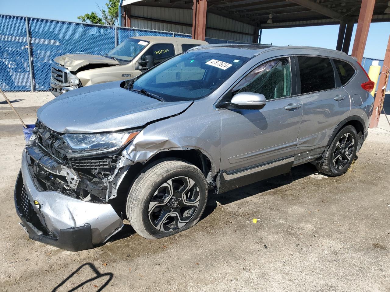 2017 HONDA Cr-v VIN 2HKRW2H9XHH610071 photo 1