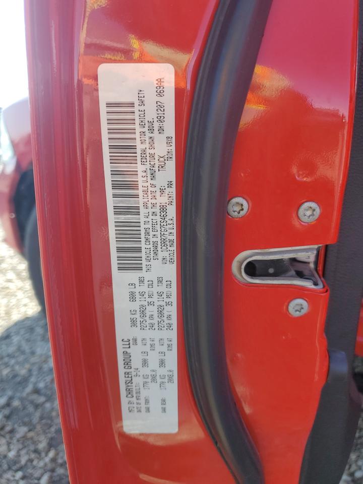 2014 RAM 1500 VIN 1C6RR7FG7ES463881 photo 12