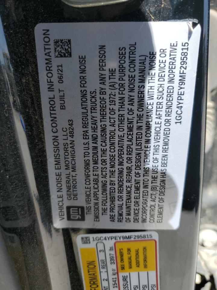 2021 CHEVROLET Silverado VIN 1GC4YPEY9MF295815 photo 12