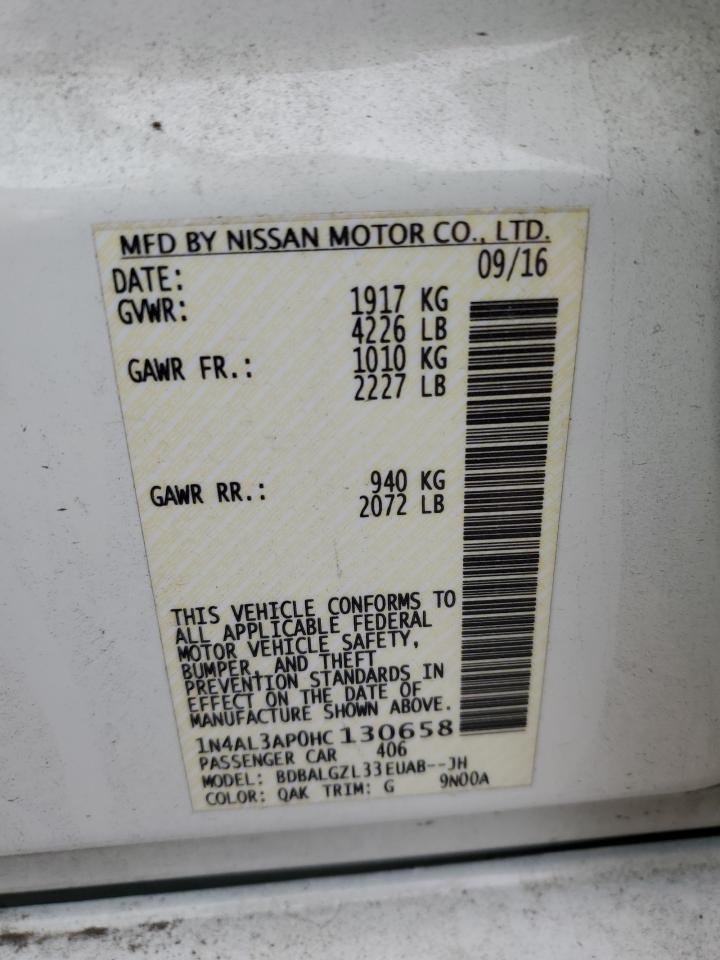 2017 NISSAN Altima VIN 1N4AL3AP0HC130658 photo 12