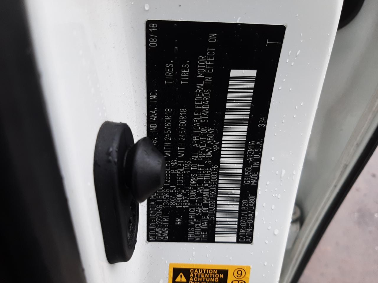 2018 Toyota Highlander VIN 5TDJZRFHXJS908336 photo 12