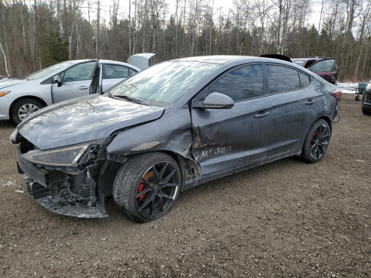 2019 HYUNDAI Elantra VIN KMHD74LF5KU788897 photo 1