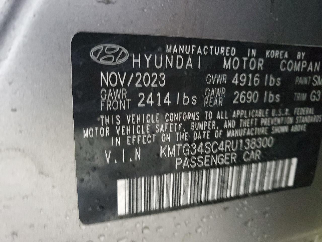 2024 Genesis G70 base VIN KMTG34SC4RU138300 photo 12