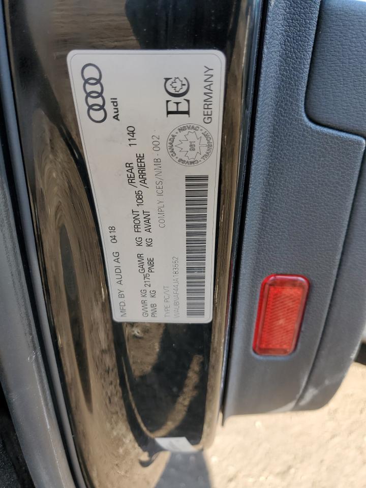 2018 Audi A4 VIN WAUBNAF44JA183552 photo 12