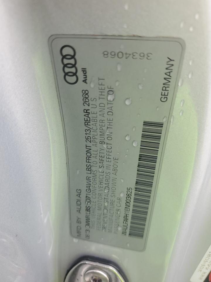2014 Audi A5 VIN WAULFAFH1EN003625 photo 12