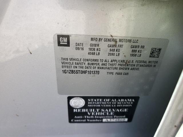 2017 Chevrolet Malibu VIN 1G1ZB5ST0HF101370 photo 12
