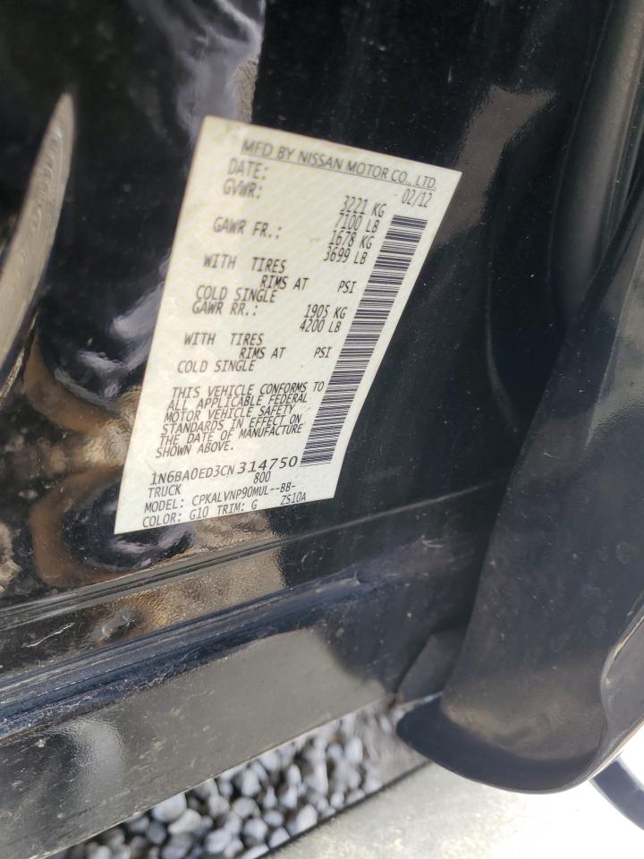 2012 Nissan TITAN VIN 1N6BA0ED3CN314750 photo 12