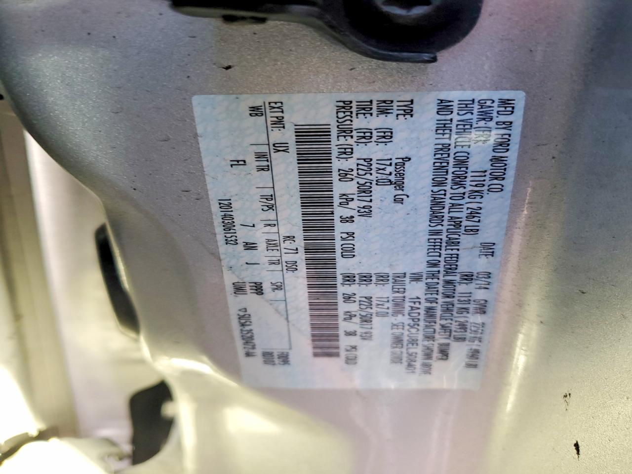 2014 Ford Cmax VIN 1FADP5CU8EL508401 photo 12