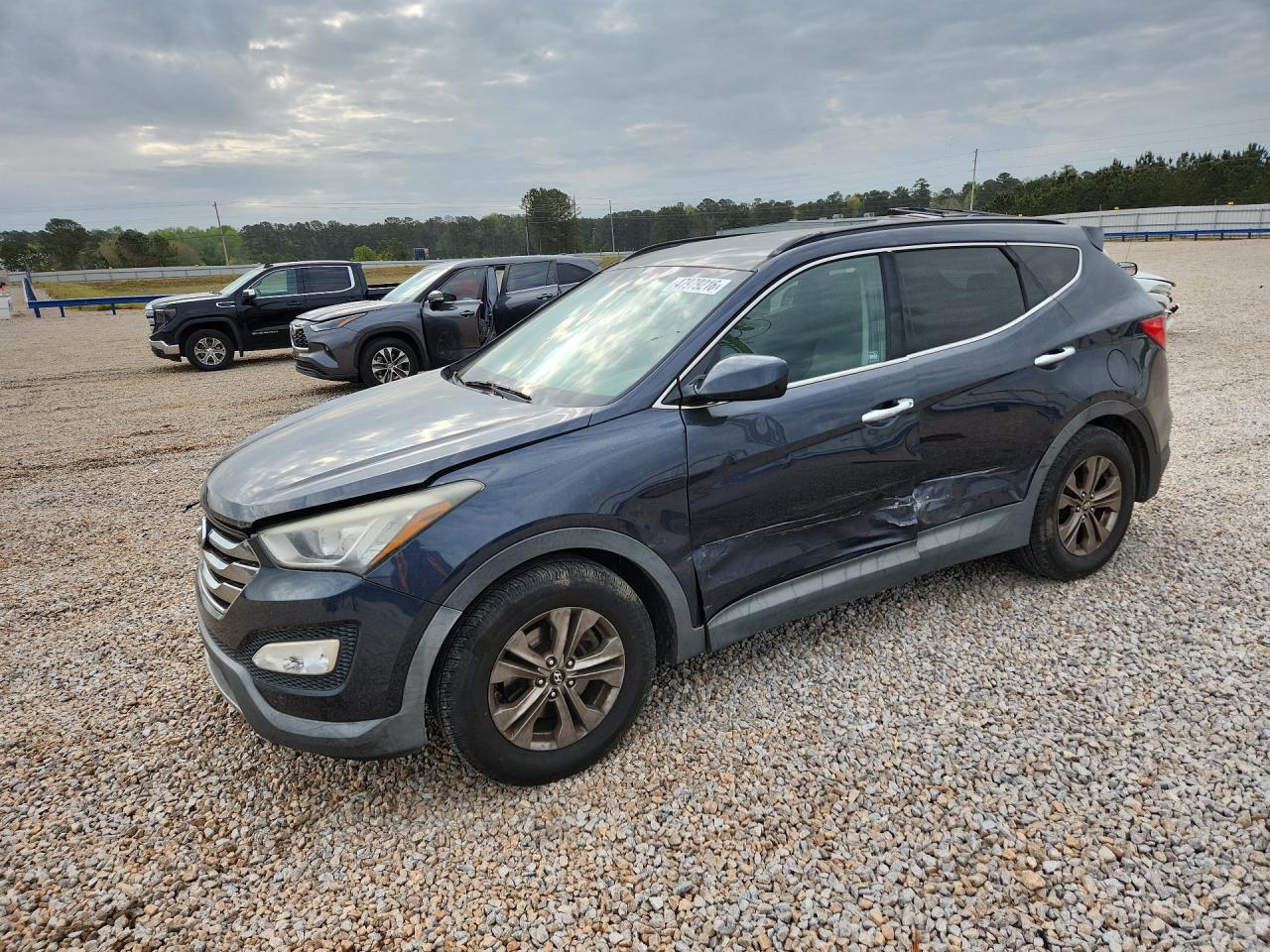 2014 Hyundai Santa fe VIN 5XYZU3LB0EG127603 photo 1