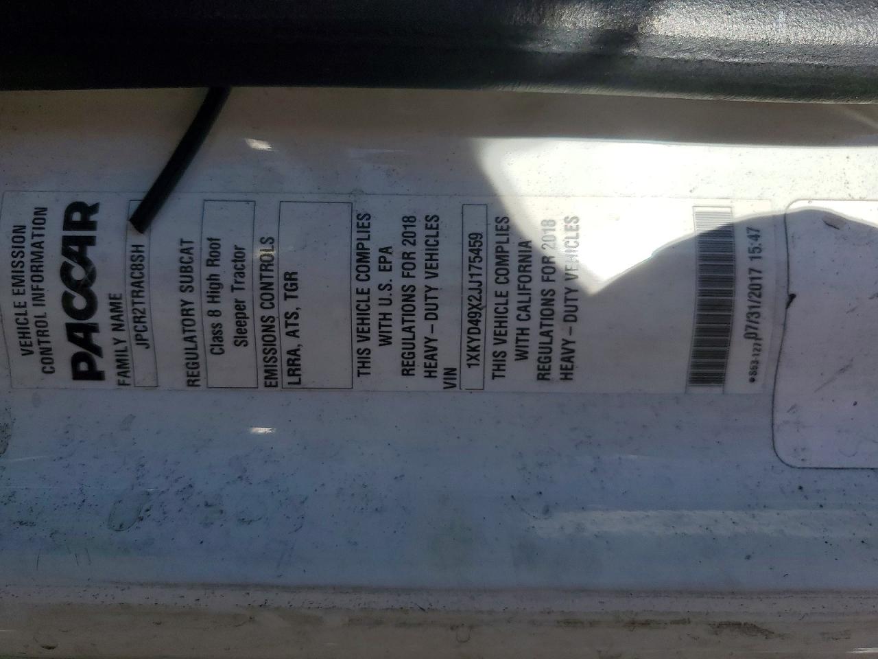 2018 KENWORTH All other VIN 1XKYD49X2JJ175459 photo 10