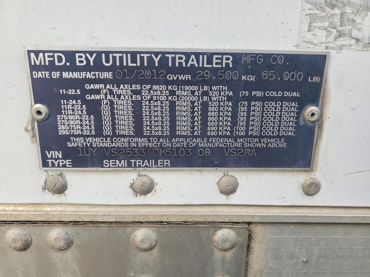 2013 UTILITY All models VIN 1UYVS2533DM510308 photo 10