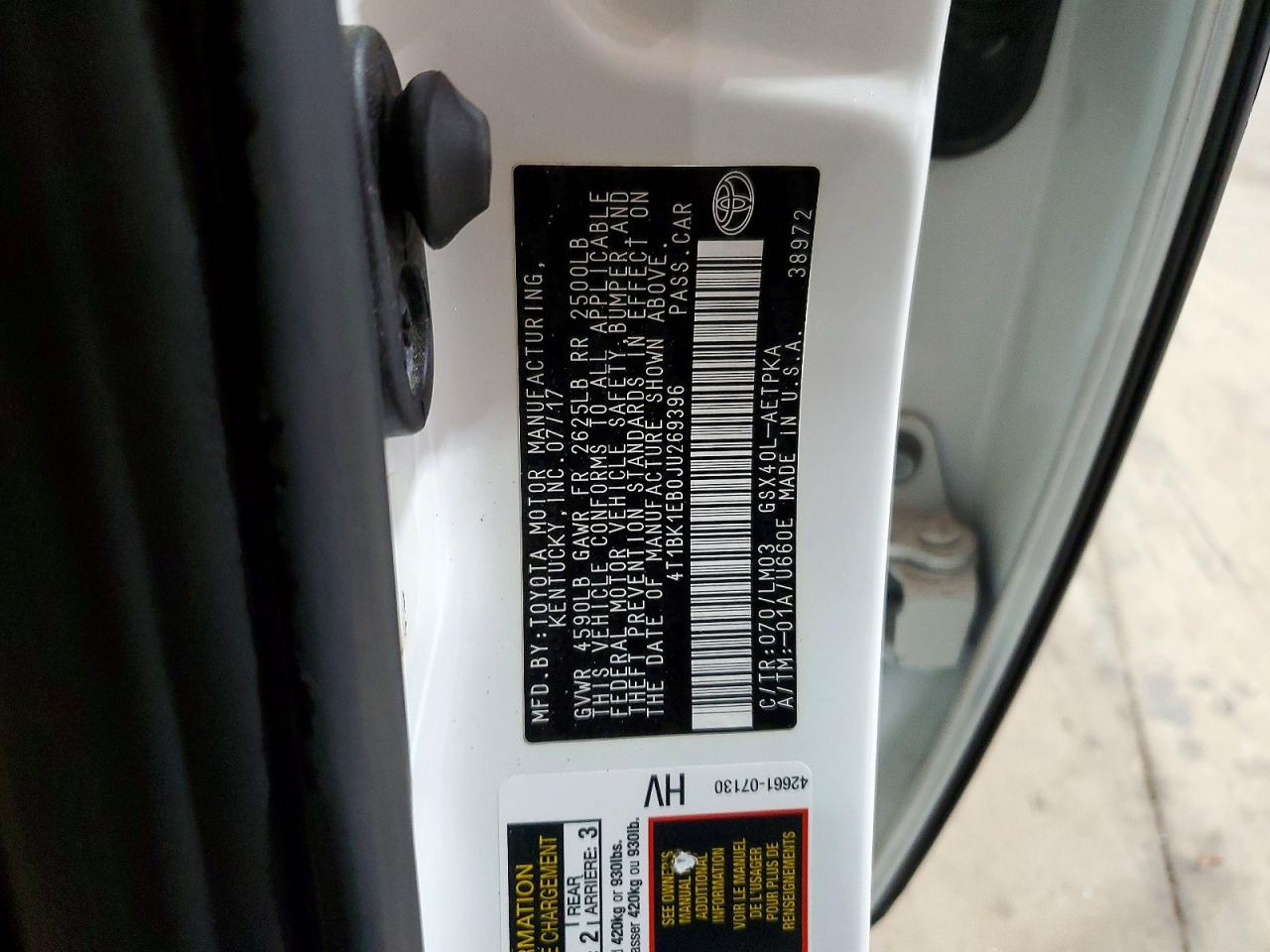2018 Toyota Avalon VIN 4T1BK1EB0JU269396 photo 12
