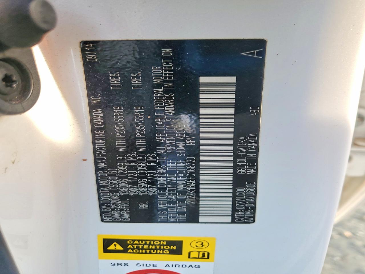 2015 Lexus Rx350 VIN 2T2ZK1BA6FC168720 photo 12