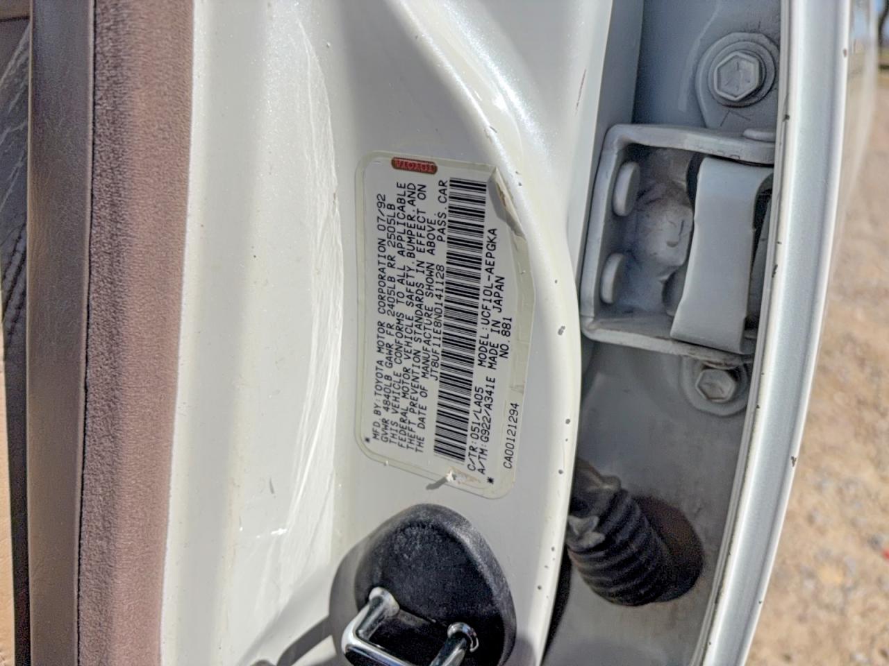 1992 Lexus Ls 400 bas VIN JT8UF11E8N0141128 photo 10
