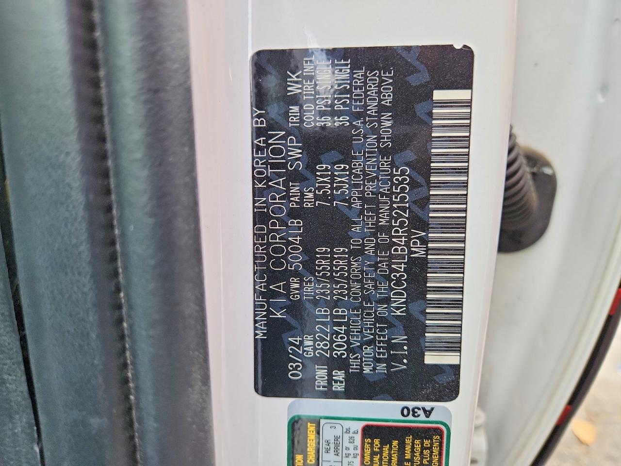2024 Kia All other VIN KNDC34LB4R5215535 photo 12
