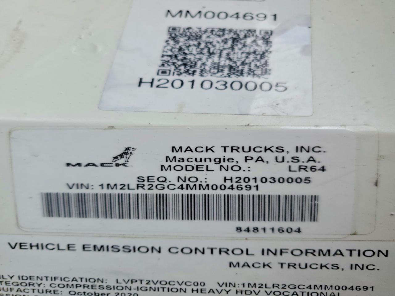 2021 MACK All other VIN 1M2LR2GC4MM004691 photo 10