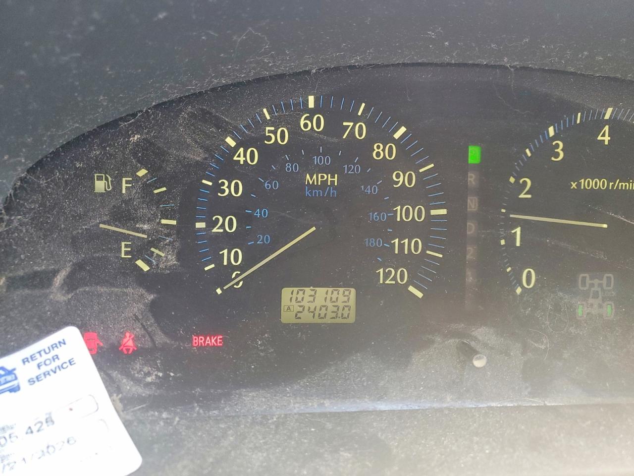2001 Infiniti Qx4 VIN JNRDR07Y91W107453 photo 9