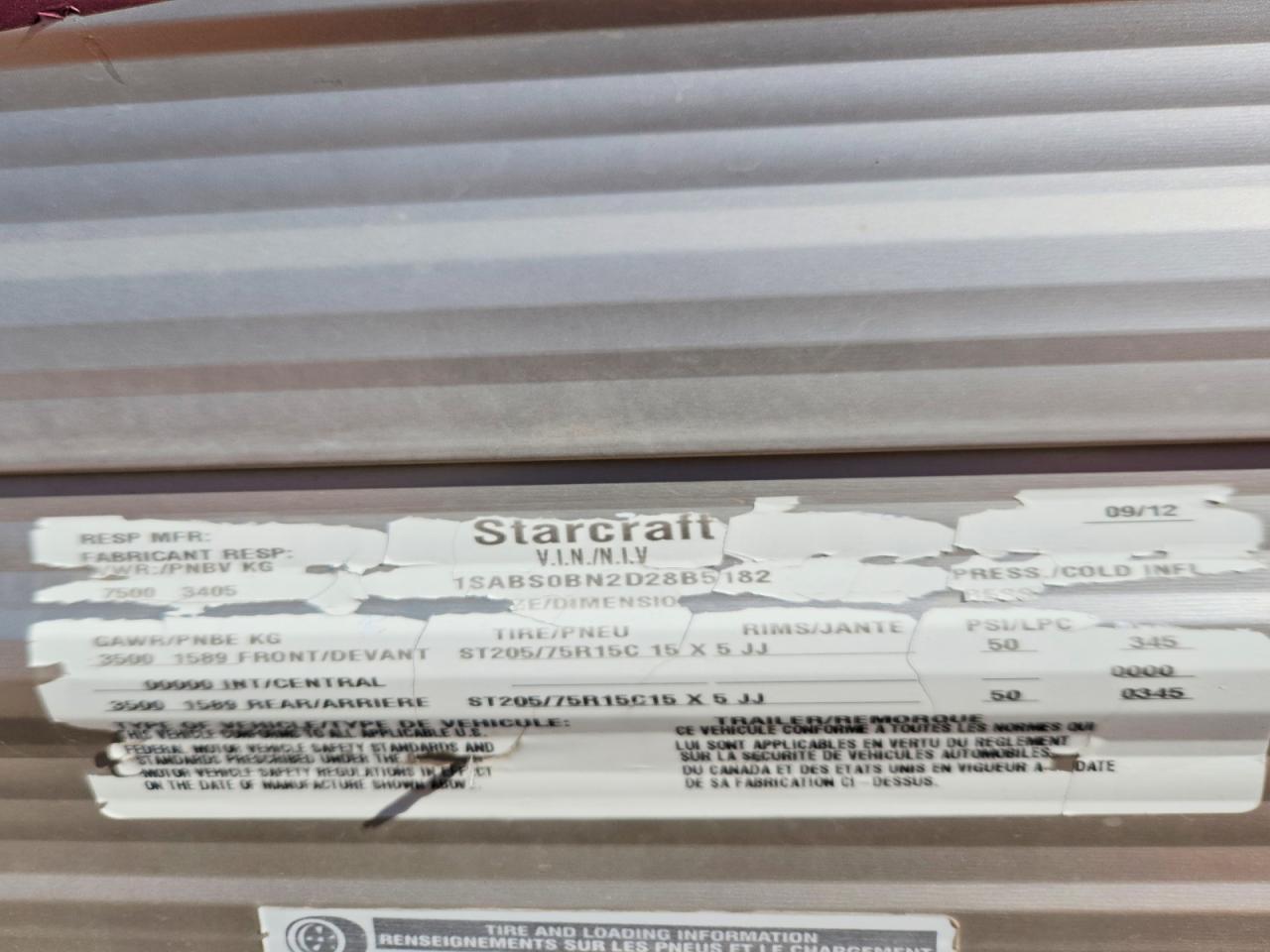 2013 STARCRAFT Autumn rid VIN 1SABS0BN2D28B5182 photo 10