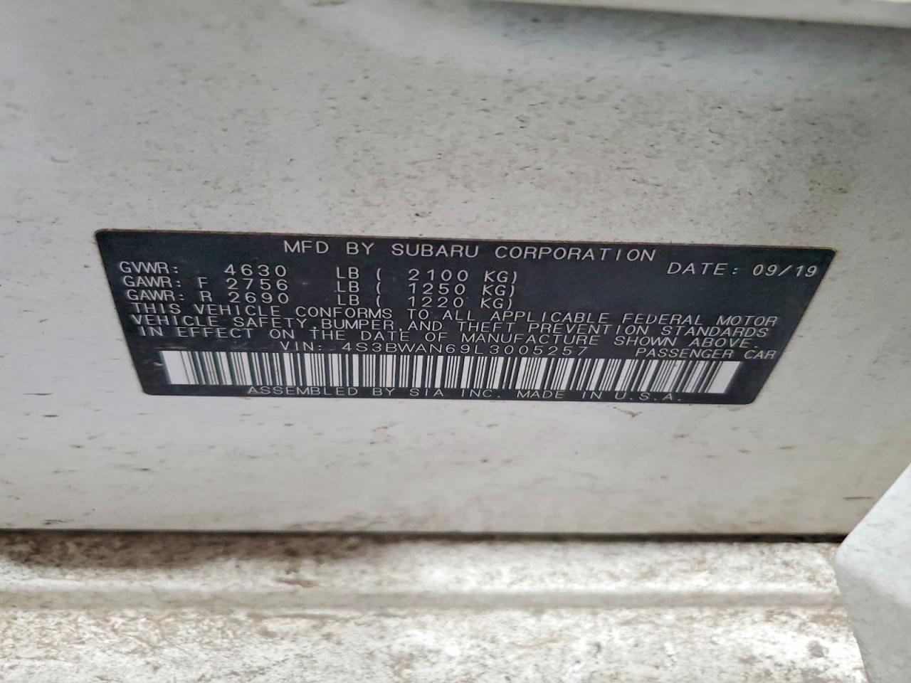 2020 Subaru LEGACY VIN 4S3BWAN69L3005257 photo 12