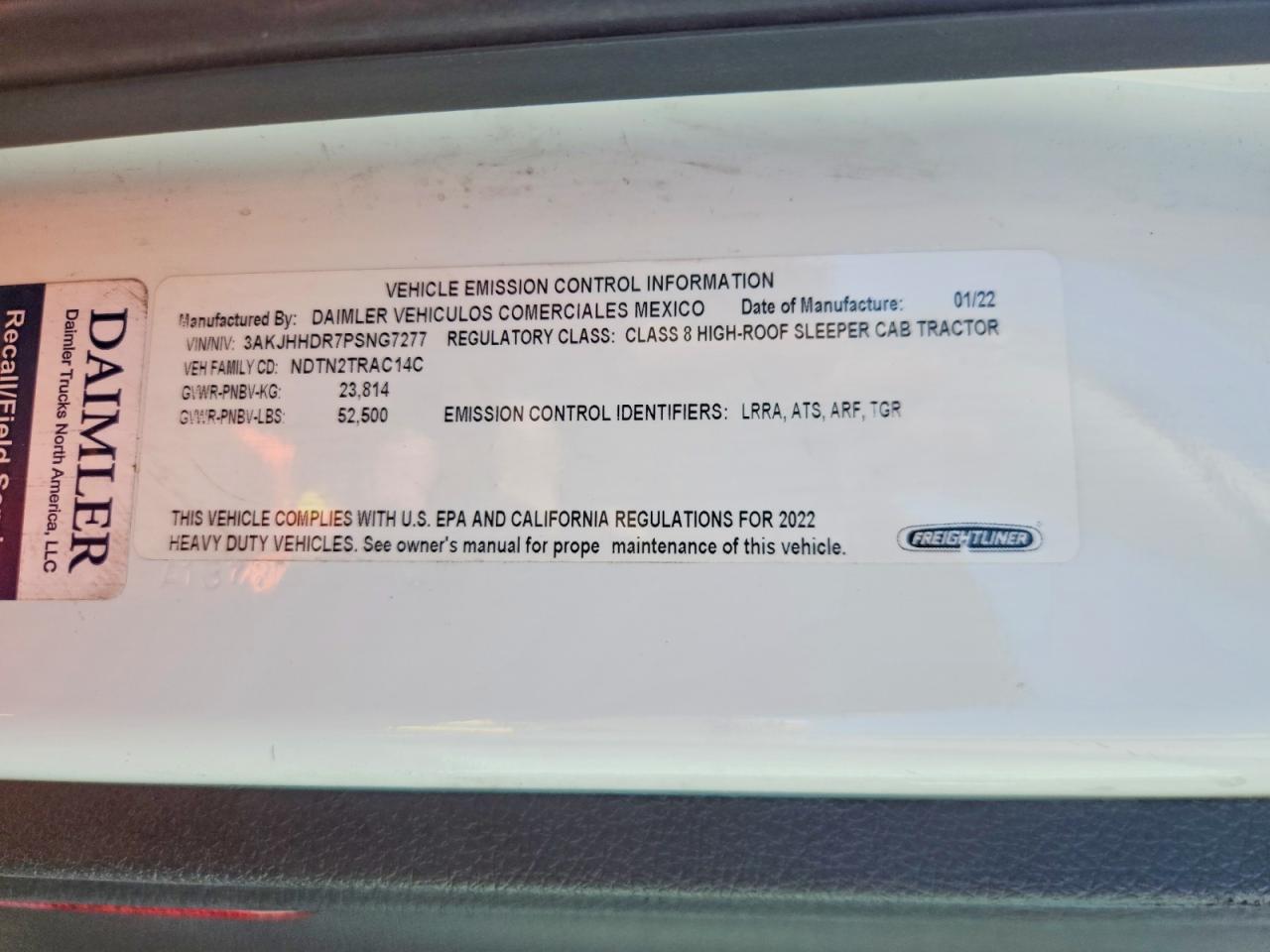 2023 FREIGHTLINER All other VIN 3AKJHHDR7PSNG7277 photo 10