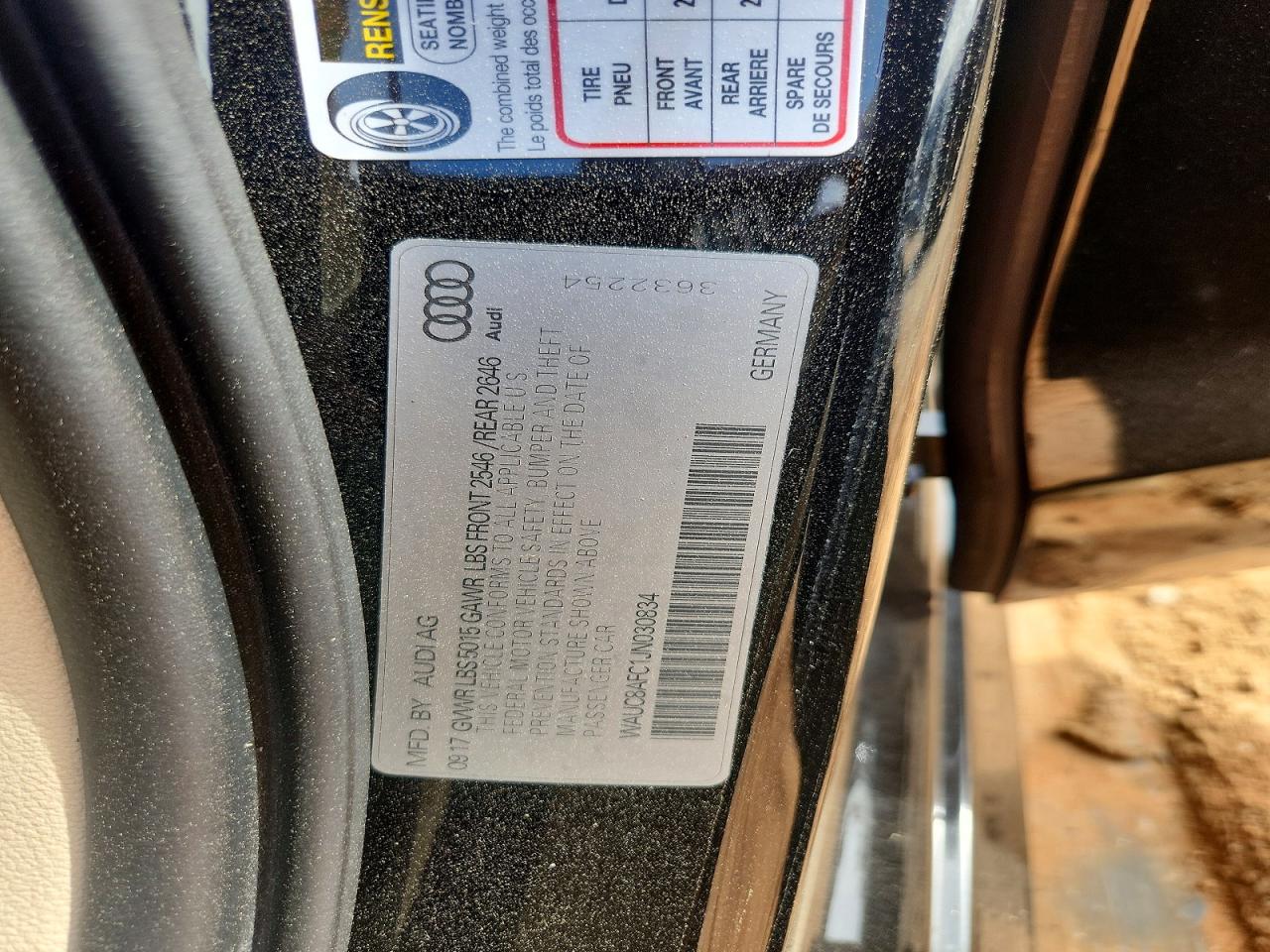 2018 Audi A6 VIN WAUC8AFC1JN030834 photo 12