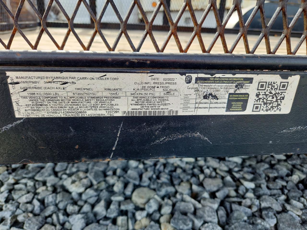 2022 CARRY Trailer VIN 4YMBU1426NN008559 photo 10