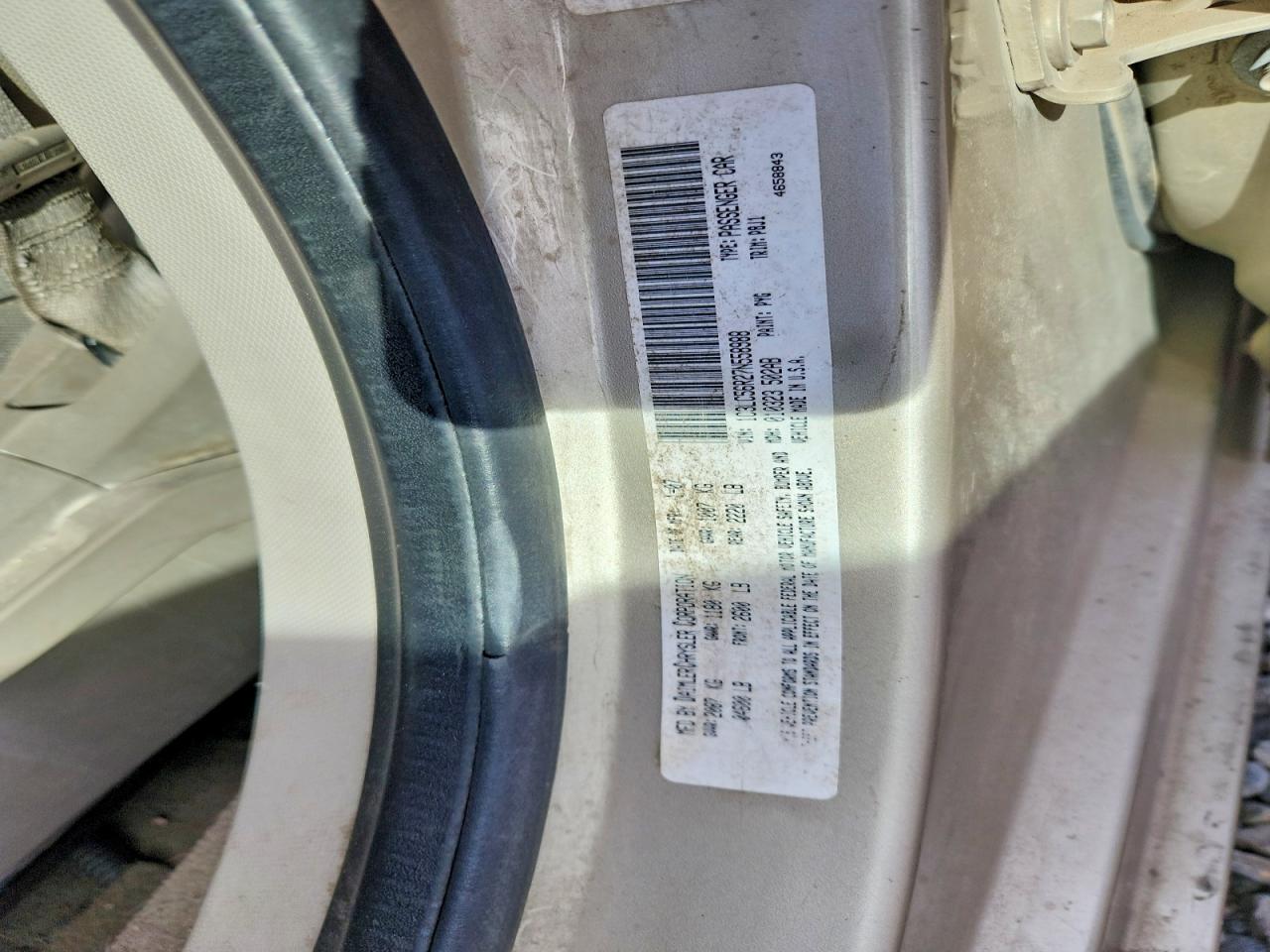 2007 Chrysler Sebring VIN 1C3LC56R27N558988 photo 12