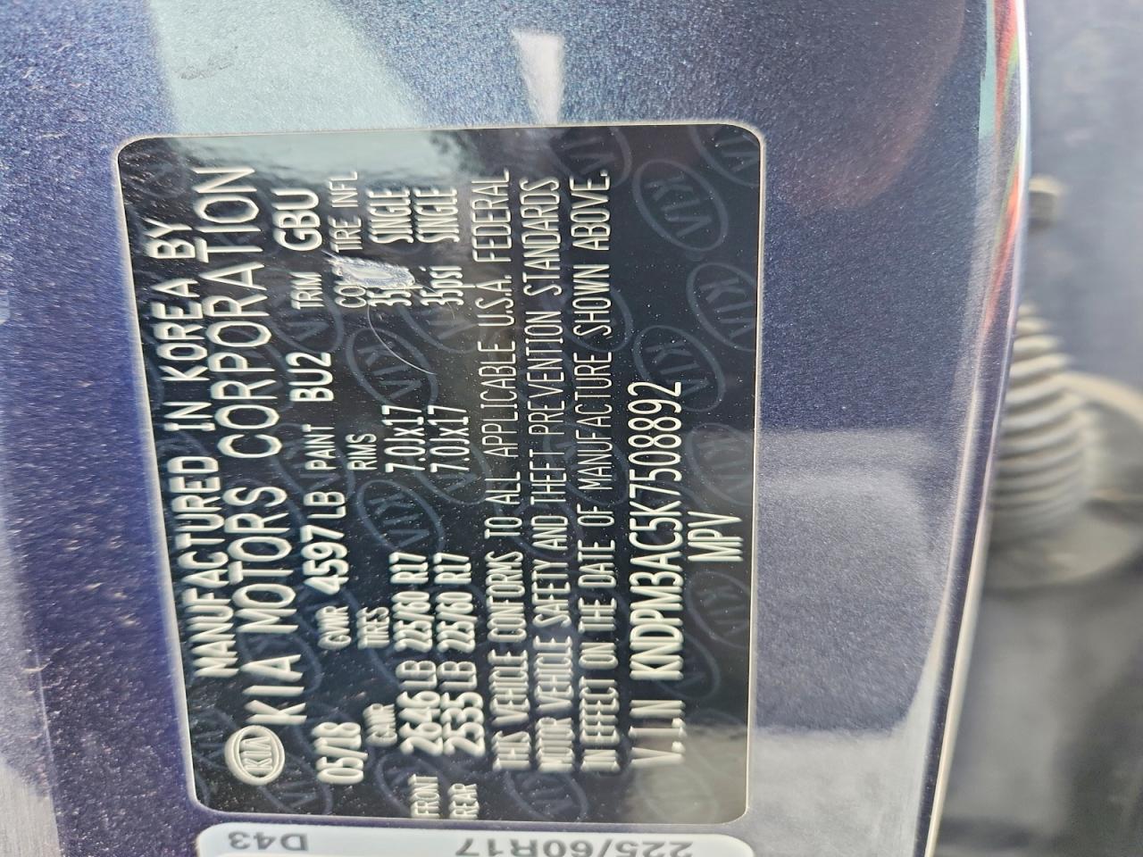 2019 Kia Sportage VIN KNDPM3AC5K7508892 photo 12