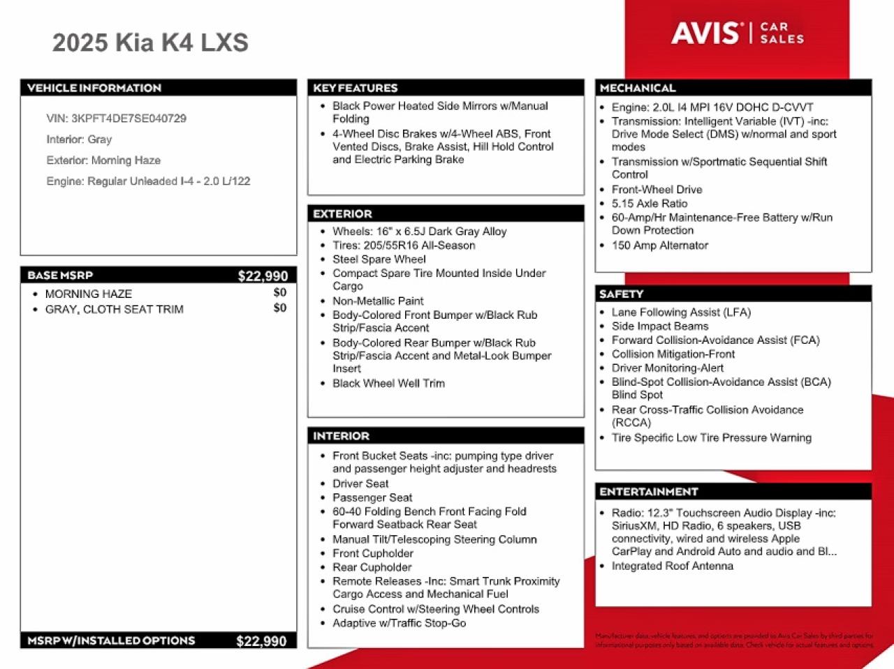 2025 Kia All other VIN 3KPFT4DE7SE040729 photo 12