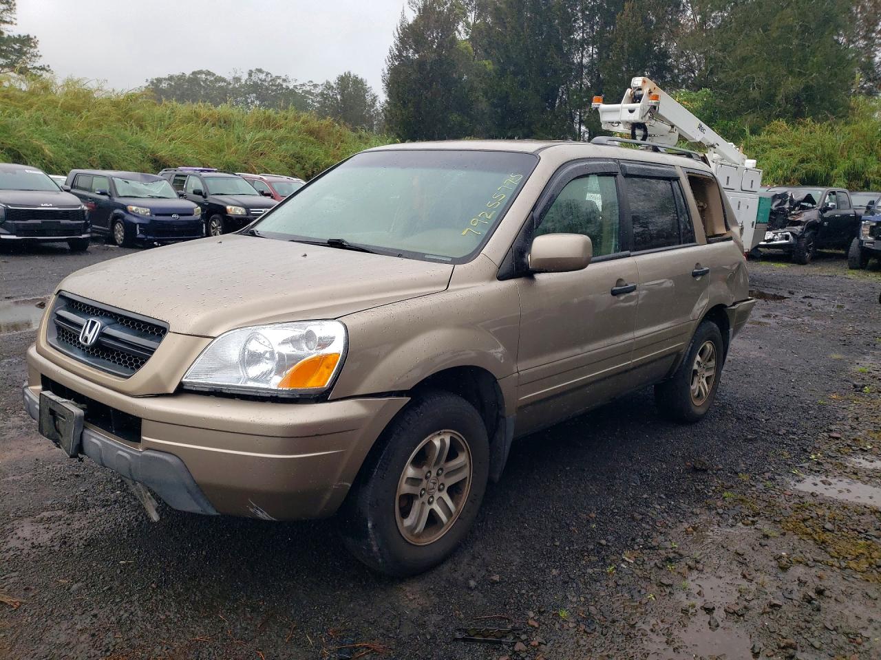 2004 Honda Pilot VIN 2HKYF18504H508548 photo 1