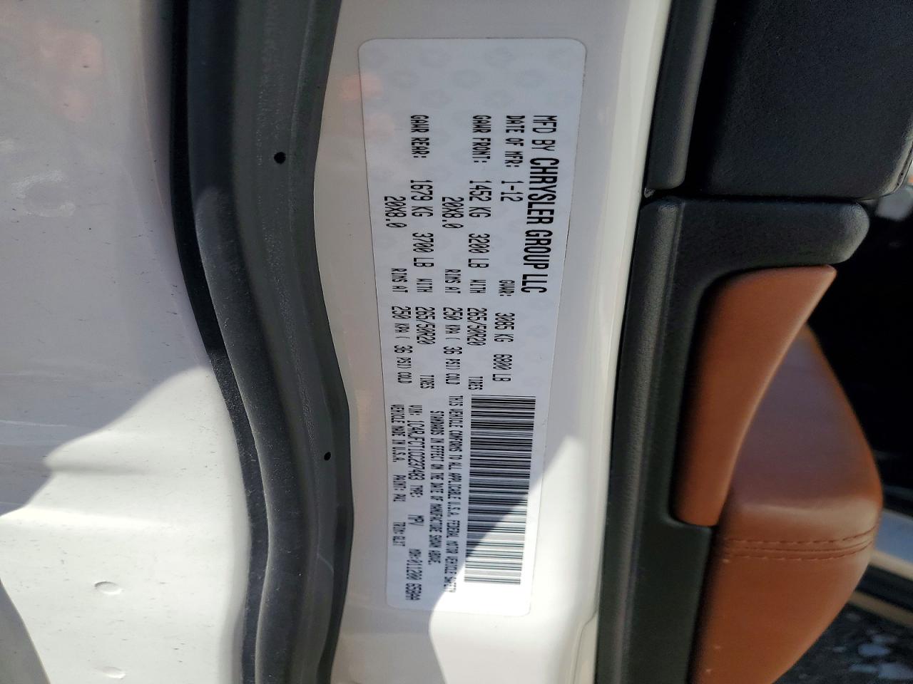 2012 Jeep Cherokee VIN 1C4RJFCT1CC237483 photo 12