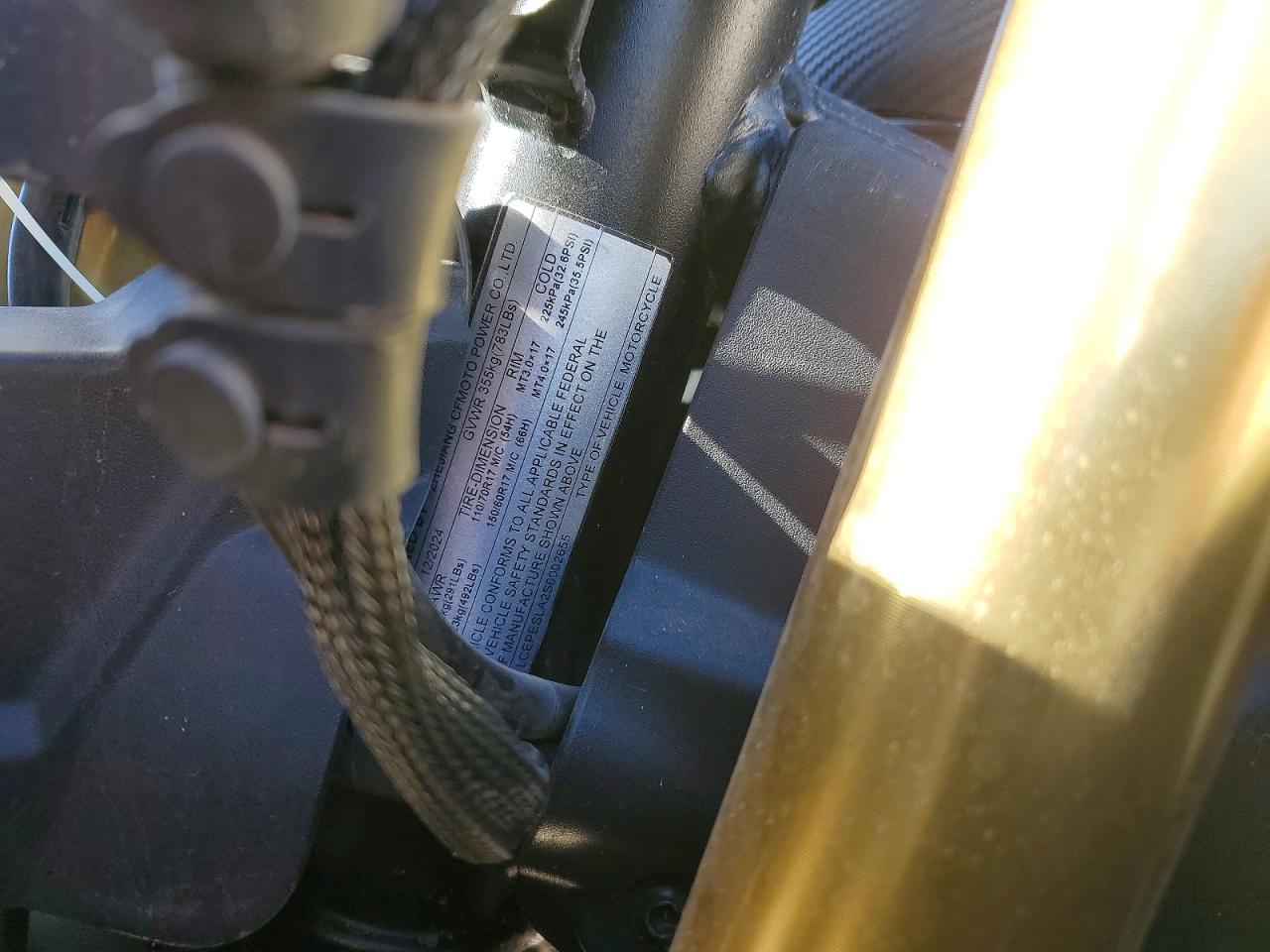2025 Cfmoto All other VIN LCEPESLA2S6002655 photo 9