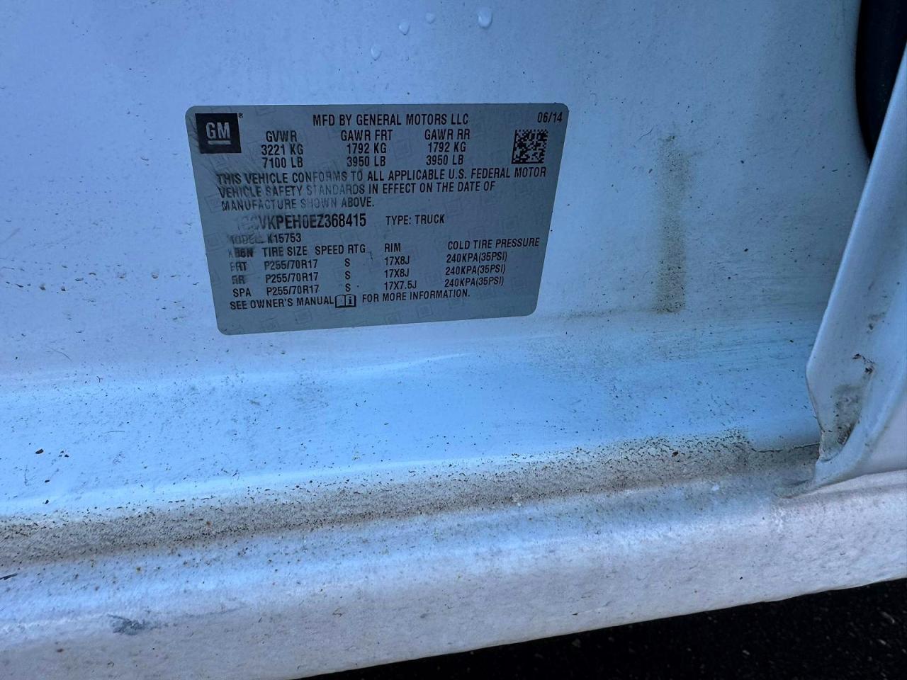 2014 Chevrolet All models VIN 1GCVKPEH0EZ368415 photo 11