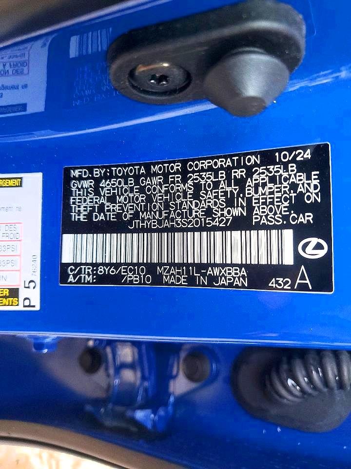 2025 Lexus Ux 300H Base VIN JTHYBJAH3S2015427 photo 12