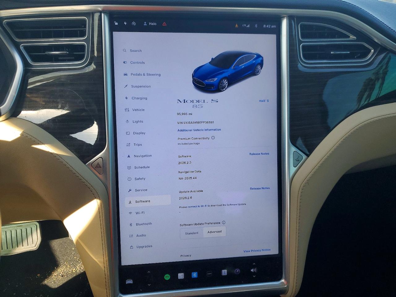 2014 Tesla Model s VIN 5YJSA1H18EFP36881 photo 9